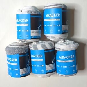 Airacker Athletic Socks Sports Running Calf Performance Cushioned Crew Socks